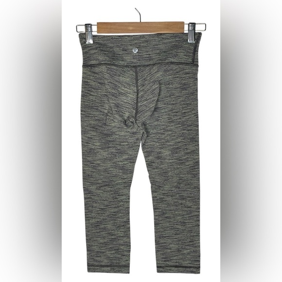 Lululemon Align Crop Pant Twillines Ice Gray/Black Size 4 - Picture 6 of 11